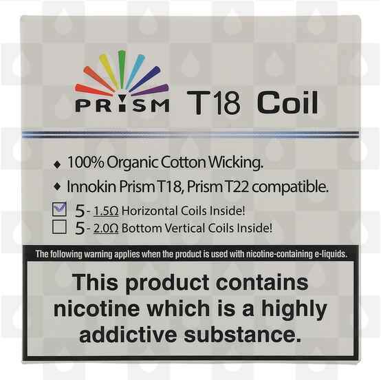 Innokin Prism T18 Replacement Coils (1.5 Ohm Horizontal Coil)