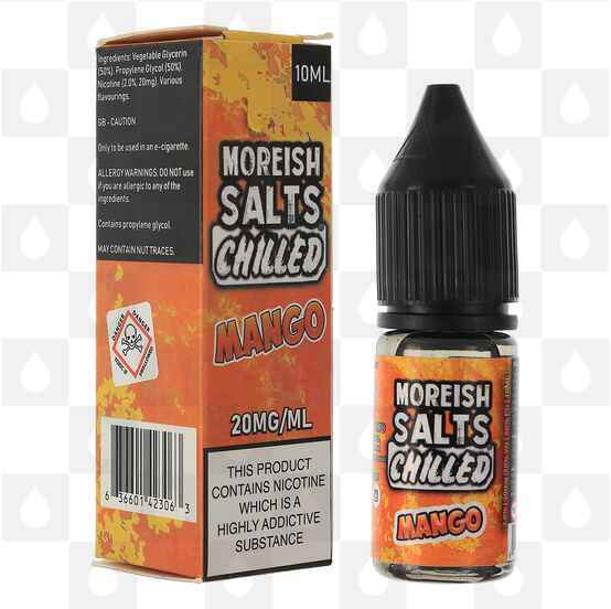 Mango | Chilled by Moreish Salts E Liquid | 10ml Bottles, Nicotine Strength: NS 20mg, Size: 10ml (1x10ml)