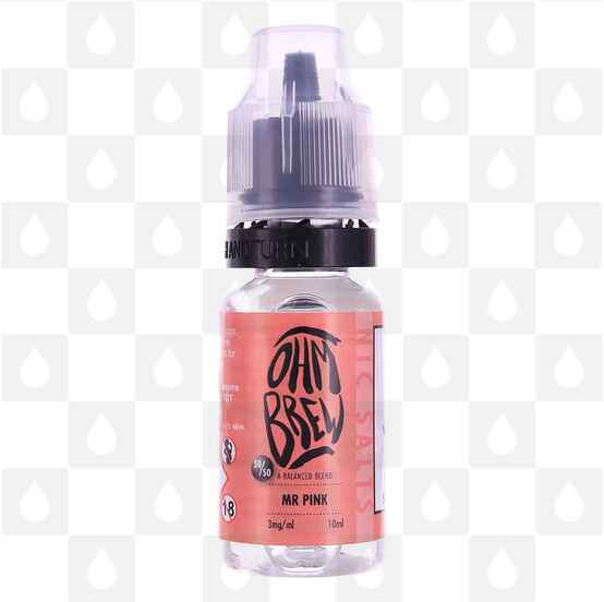 Mr Pink by Ohm Brew Nic Salt E Liquid | 10ml Bottles, Nicotine Strength: NS 3mg, Size: 10ml (1x10ml)