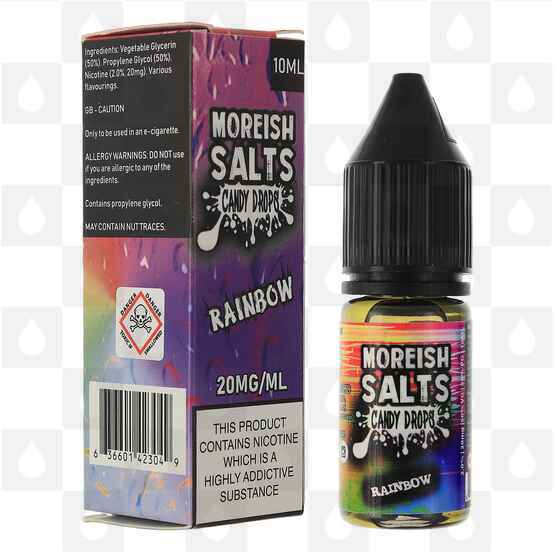 Rainbow | Candy Drops by Moreish Salts E Liquid | 10ml Bottles, Nicotine Strength: NS 10mg, Size: 10ml (1x10ml)