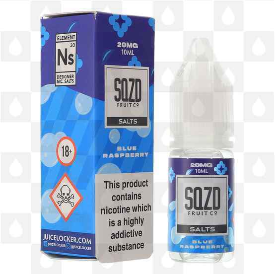 Blue Raspberry Nic Salt by SQZD Fruit Co E Liquid | 10ml Bottles, Nicotine Strength: NS 10mg, Size: 10ml (1x10ml)