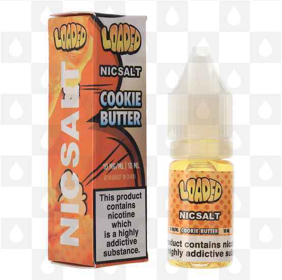 Cookie Butter Nic Salt by Loaded E Liquid | 10ml Bottles, Nicotine Strength: NS 10mg, Size: 10ml (1x10ml)