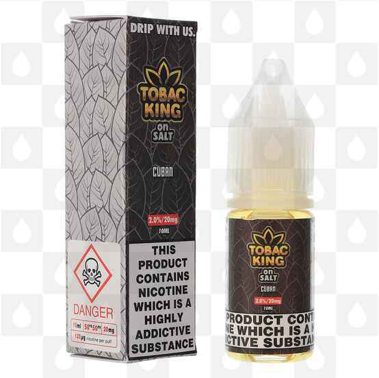 Cuban Tobacco | On Salt by Tobac King E Liquid | 10ml Bottles, Nicotine Strength: NS 20mg, Size: 10ml (1x10ml)