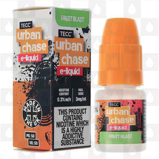 Fruit Blast by Urban Chase E Liquid 10ml Bottles, Nicotine Strength: 6mg, Size: 10ml (1x10ml)