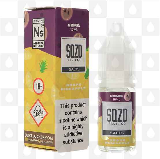 Grape Pineapple Nic Salt by SQZD Fruit Co E Liquid | 10ml Bottles, Nicotine Strength: NS 10mg, Size: 10ml (1x10ml)
