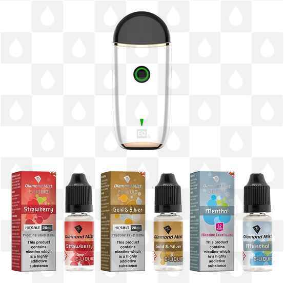 Innokin EQs Pod Kit, Selected Colour: White Juice Bundle