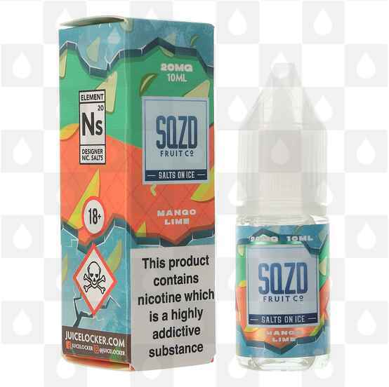 Mango Lime Salts On Ice by SQZD Fruit Co E Liquid | 10ml Bottles, Strength & Size: 20mg • 10ml • Out Of Date