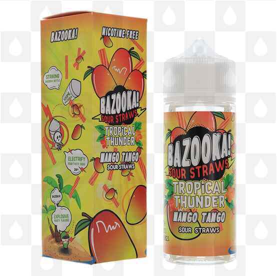 Mango Tango Sour Straws Tropical Thunder by Bazooka E Liquid | 100ml Short Fill