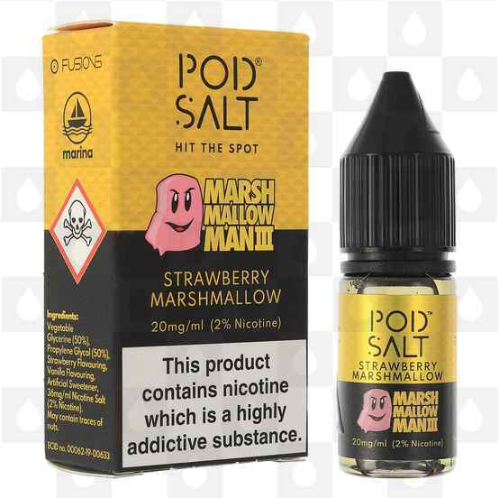 Marshmallow Man III Nic Salt by Pod Salt E Liquid | 10ml Bottles, Nicotine Strength: NS 11mg, Size: 10ml