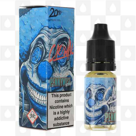 Pennywise Iced Out by Circus Salts | Clown E Liquid | 10ml Bottles, Nicotine Strength: NS 10mg, Size: 10ml (1x10ml)