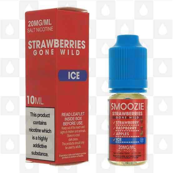 Strawberries Gone Wild Ice Nic Salt 20mg by Smoozie E Liquid | 10ml Bottles
