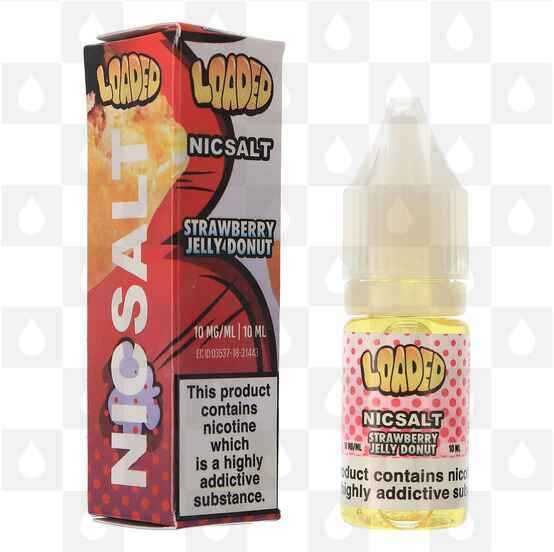 Strawberry Jelly Donut Nic Salt by Loaded E Liquid | 10ml Bottles, Strength & Size: 10mg • 10ml • Out Of Date
