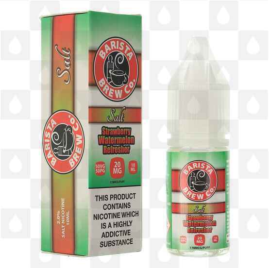 Strawberry Watermelon Refresher Salt by Barista Brew Co E Liquid | 10ml Bottles, Strength & Size: 10mg • 10ml • Out Of Date