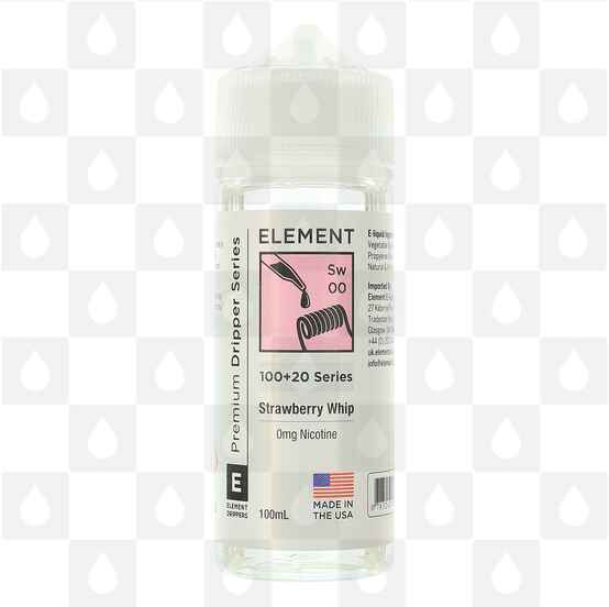 Strawberry Whip by Element E Liquid | 50ml & 100ml Short Fill, Size: 100ml (120ml Bottle)