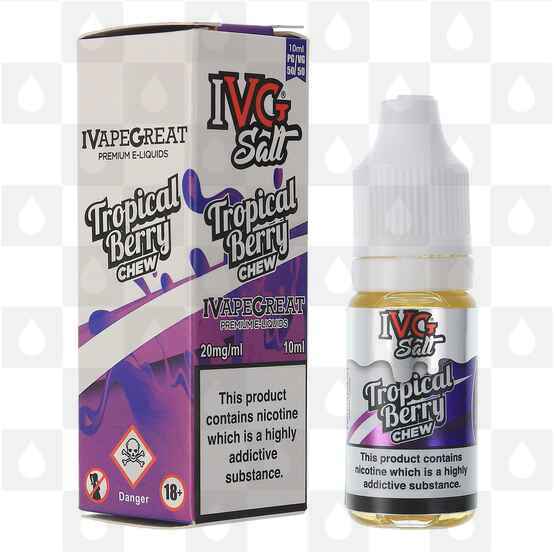 Tropical Berry Chew by IVG Salt E Liquid | 10ml Bottles, Nicotine Strength: NS 20mg, Size: 10ml