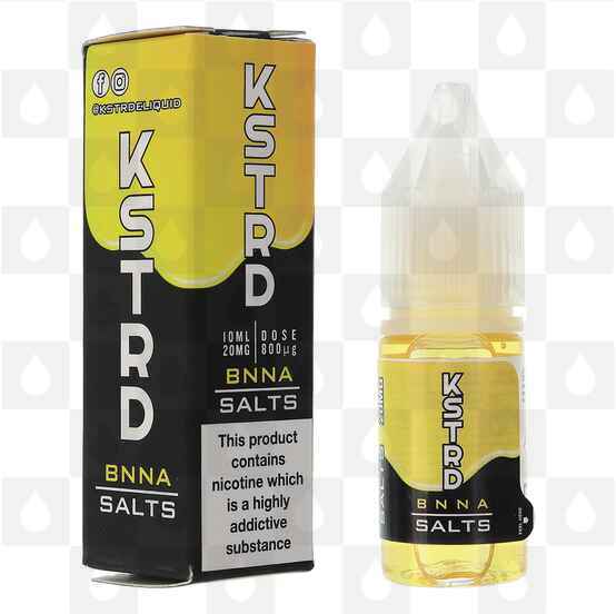 Banana Custard Salts by KSTRD E Liquid | 10ml Bottles, Nicotine Strength: NS 10mg, Size: 10ml (1x10ml)