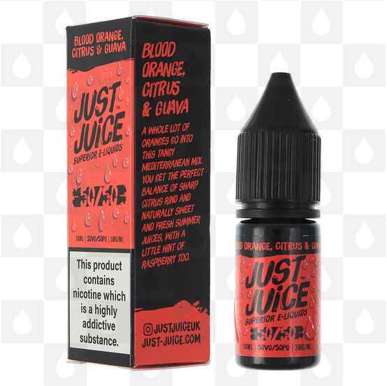 Blood Orange, Citrus & Guava by 50/50 | Just Juice E Liquid | 10ml Bottles, Strength & Size: 03mg • 10ml