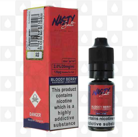 Bloody Berry by Nasty Salt E Liquid | 10ml Bottles, Nicotine Strength: NS 20mg, Size: 10ml (1x10ml)