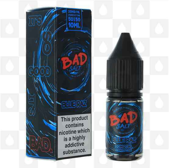 Blue Raz Candy | Bad Salt by Bad Juice E Liquid | 10ml Bottles, Nicotine Strength: NS 20mg, Size: 10ml (1x10ml)