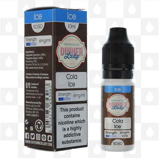 Cola Ice by Dinner Lady 50/50 E Liquid | 10ml Bottles, Strength & Size: 12mg • 10ml