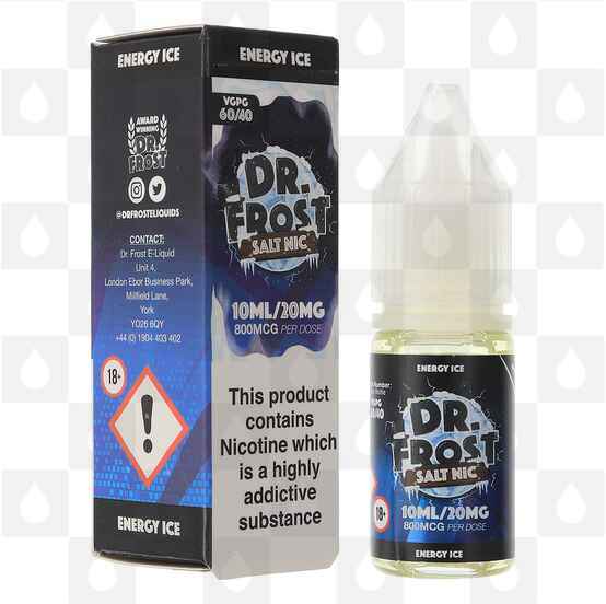 Energy Ice Nic Salt by Dr. Frost E Liquid | 10ml Bottles, Nicotine Strength: NS 20mg, Size: 10ml (1x10ml)