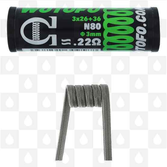 Wotofo Pre-made Coils | Alien Wire, Coil Type: 0.22 Ohm Each Coil