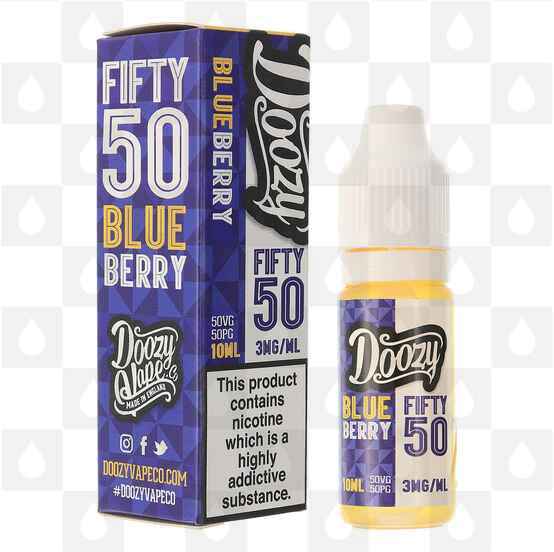 Blueberry by Doozy Fifty/50 E Liquid | 10ml Bottles, Nicotine Strength: 18mg, Size: 10ml (1x10ml)