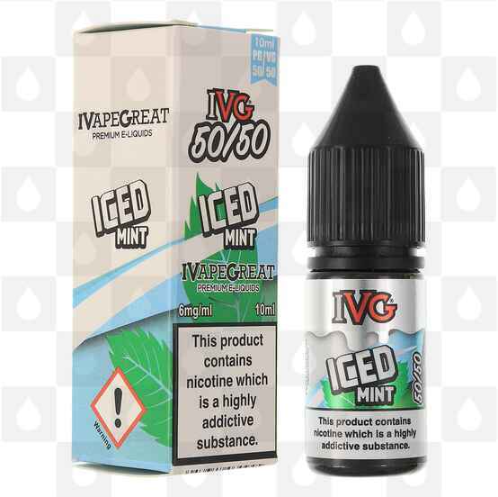 Iced Mint 50/50 by IVG E Liquid | 10ml Bottles, Strength & Size: 06mg • 10ml