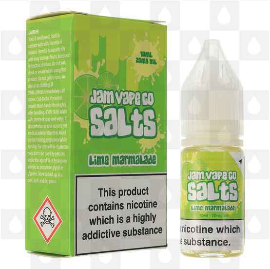 Lime Marmalade Nic Salt by Jam Vape Co E Liquid | 10ml Bottles, Nicotine Strength: NS 10mg, Size: 10ml (1x10ml)