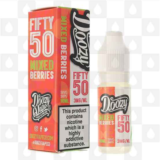 Mixed Berries by Doozy Fifty/50 E Liquid | 10ml Bottles, Nicotine Strength: 18mg, Size: 10ml (1x10ml)