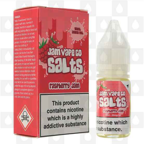 Raspberry Nic Salt by Jam Vape Co E Liquid | 10ml Bottles, Strength & Size: 10mg • 10ml • Out Of Date