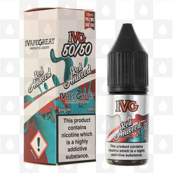Red Aniseed 50/50 by IVG E Liquid | 10ml Bottles, Strength & Size: 03mg • 10ml