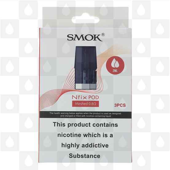 Smok Nfix Replacement Pods, Style: 3 x Nfix Meshed Pods 0.8 Ohm