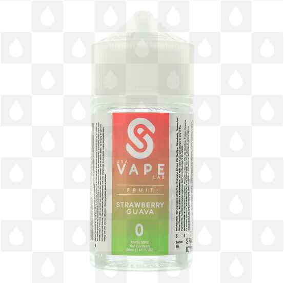 Strawberry Guava by USA Vape Labs E Liquid | 50ml Short Fill, Strength & Size: 0mg • 50ml (60ml Bottle)