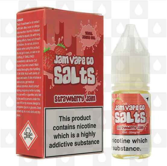 Strawberry Nic Salt by Jam Vape Co E Liquid | 10ml Bottles, Nicotine Strength: NS 20mg, Size: 10ml (1x10ml)