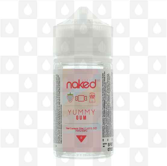 Yummy Gum by Naked 100 E Liquid | Candy | 50ml Short Fill, Strength & Size: 0mg • 50ml (60ml Bottle) - Out Of Date