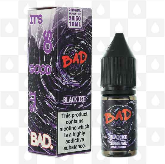 Black Ice | Bad Salt by Bad Juice E Liquid | 10ml Bottles, Nicotine Strength: NS 20mg, Size: 10ml (1x10ml)
