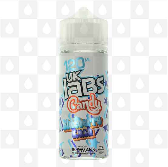 Blueberry Rush | Candy by UK Labs E Liquid | 100ml Short Fill, Strength & Size: 0mg • 100ml (120ml Bottle)
