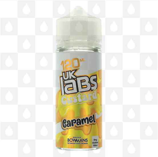 Caramel | Custard by UK Labs E Liquid | 100ml Short Fill, Strength & Size: 0mg • 100ml (120ml Bottle)