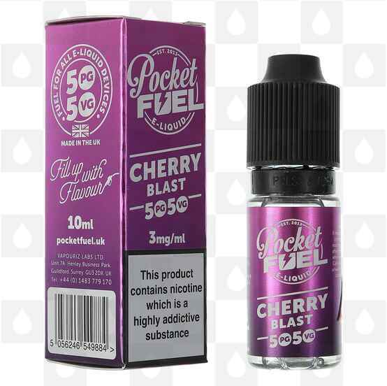 Cherry Blast 50/50 by Pocket Fuel E Liquid | 10ml Bottles, Nicotine Strength: 18mg, Size: 10ml (1x10ml)