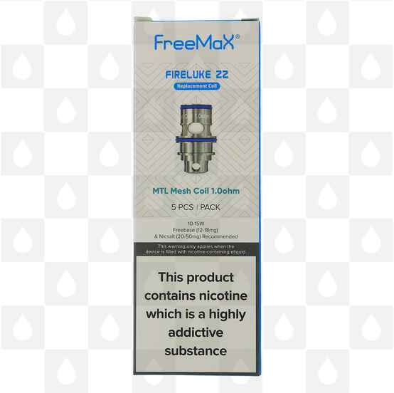 Freemax Fireluke 22 Coils, Ohms: Fireluke 22 1.0 Ohm Mesh coil (10-15W)