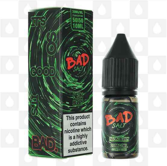 Neon Berry | Bad Salt by Bad Juice E Liquid | 10ml Bottles, Nicotine Strength: NS 20mg, Size: 10ml (1x10ml)