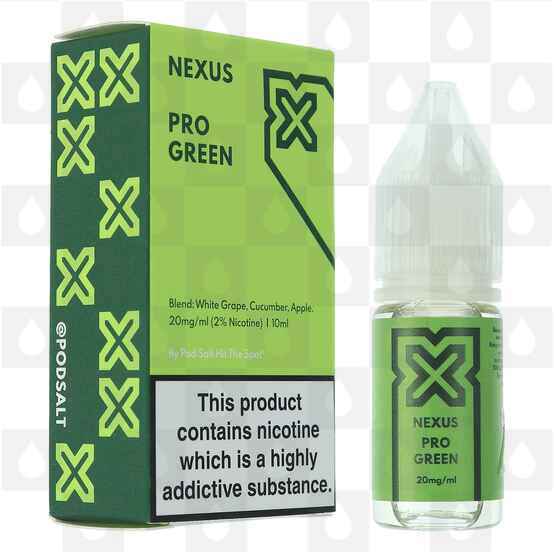 Pro Green Nic Salt by Nexus E Liquid | 10ml Bottles, Nicotine Strength: NS 5mg, Size: 10ml