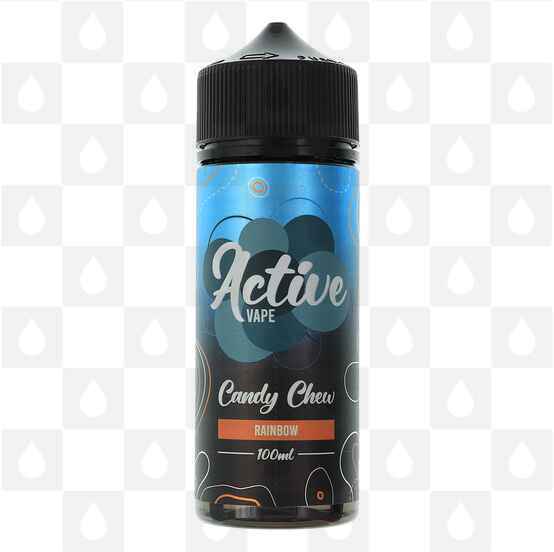 Rainbow Candy Chew by Active Vape E Liquid | 100ml Short Fill, Strength & Size: 0mg • 100ml (120ml Bottle)