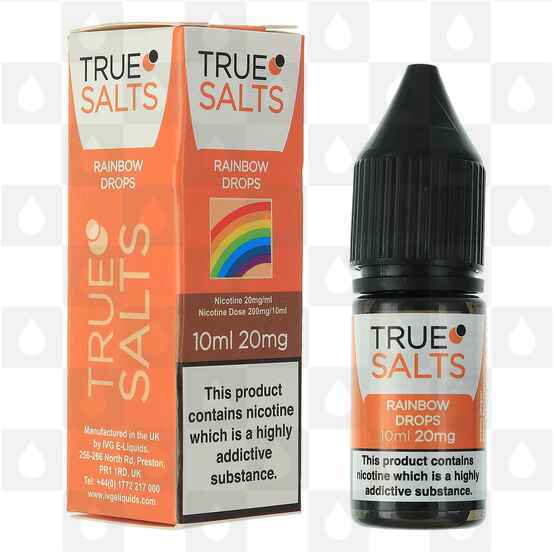 Rainbow Drops by True Salts E Liquid | 10ml Bottles, Nicotine Strength: NS 20mg, Size: 10ml