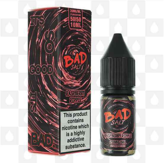 Raspberry Ripple | Bad Salt by Bad Juice E Liquid | 10ml Bottles, Nicotine Strength: NS 10mg, Size: 10ml (1x10ml)