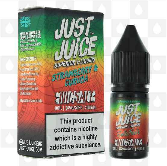 Strawberry & Curuba Nic Salt by Just Juice E Liquid | 10ml Bottles, Nicotine Strength: NS 11mg, Size: 10ml (1x10ml)