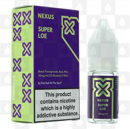 Super Loe Nic Salt by Nexus E Liquid | 10ml Bottles, Nicotine Strength: NS 10mg, Size: 10ml