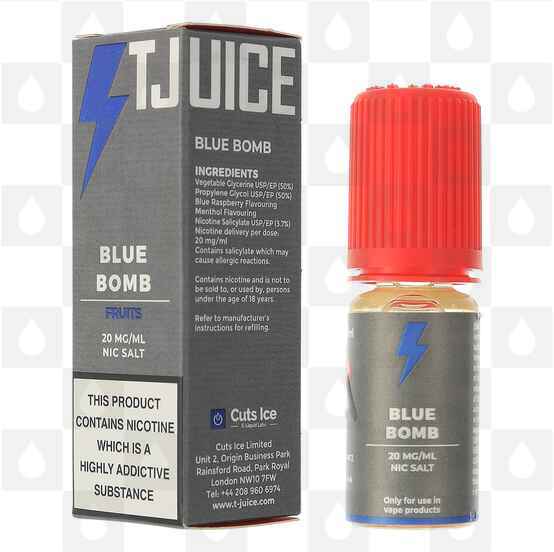 Blue Bomb Nic Salt by T-Juice E Liquid | 10ml Bottles, Strength & Size: 20mg • 10ml