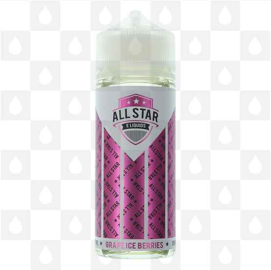 Grape Ice Berries by All Star E Liquid | 50ml & 100ml Short Fill, Strength & Size: 0mg • 100ml (120ml Bottle) - Out Of Date